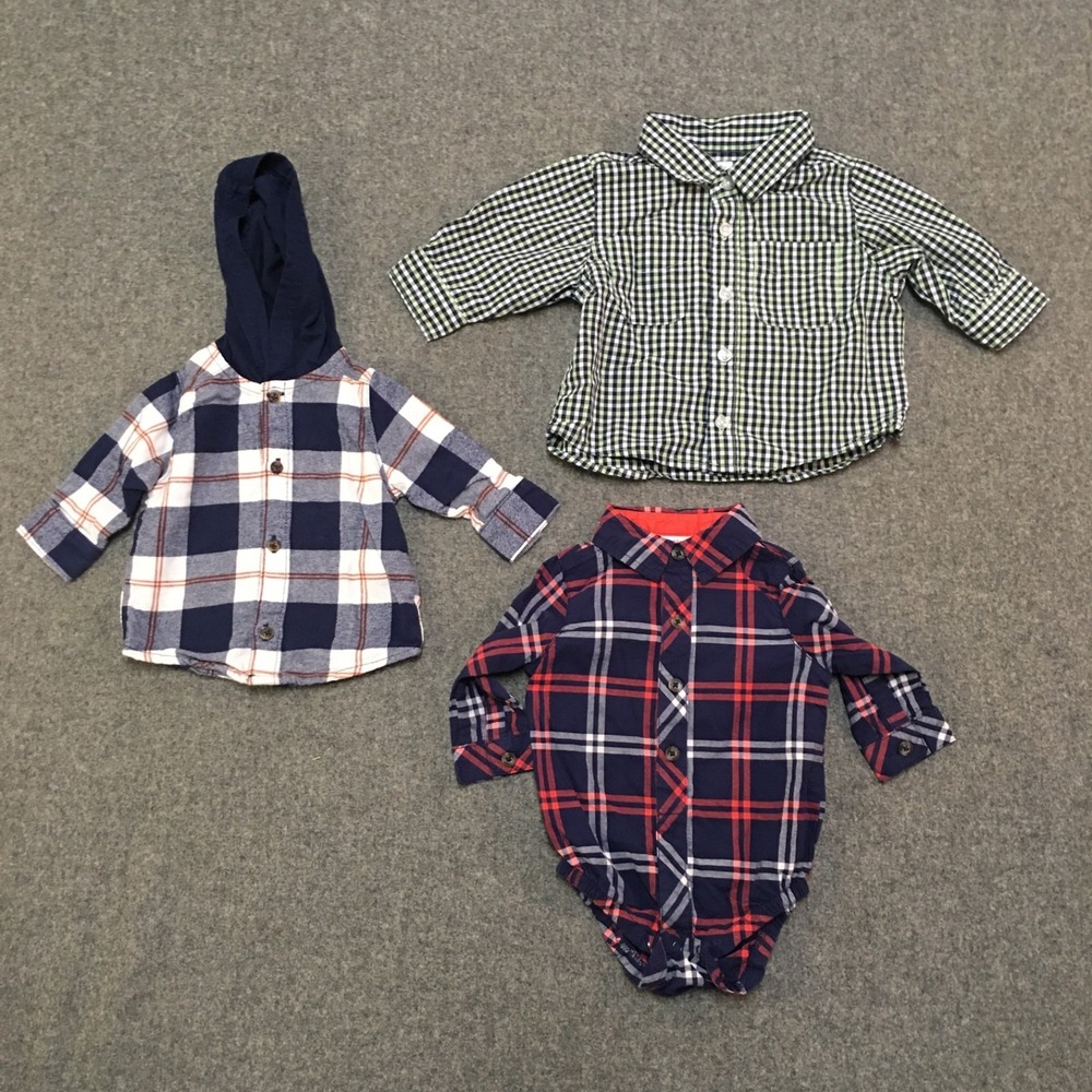 Baby Boy 3-6 Months Clothing Lot 17x Pieces Bulk Winter Corduroy Flannel Preppy - Picture 7 of 12